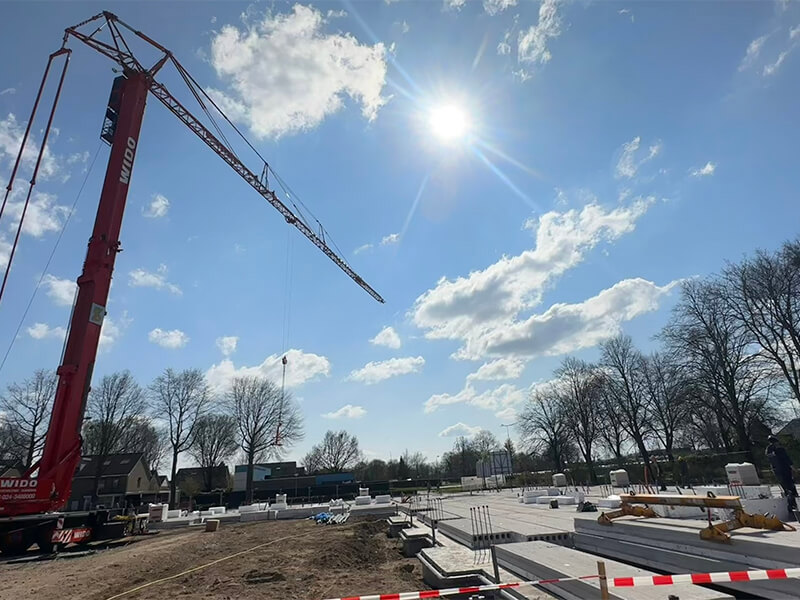 Bouwfase zorgappartementen Didam