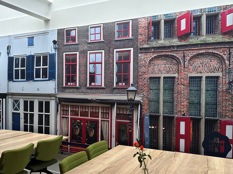 Wandbekleding stadskantoor Doesburg