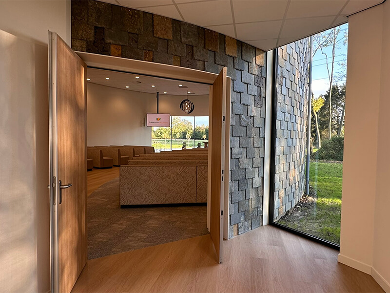 Ingang ruimte Crematorium