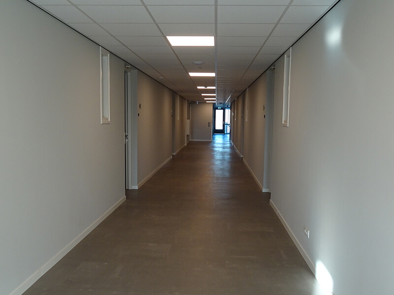 Nieuwbouw zorgappartementen binnenhal