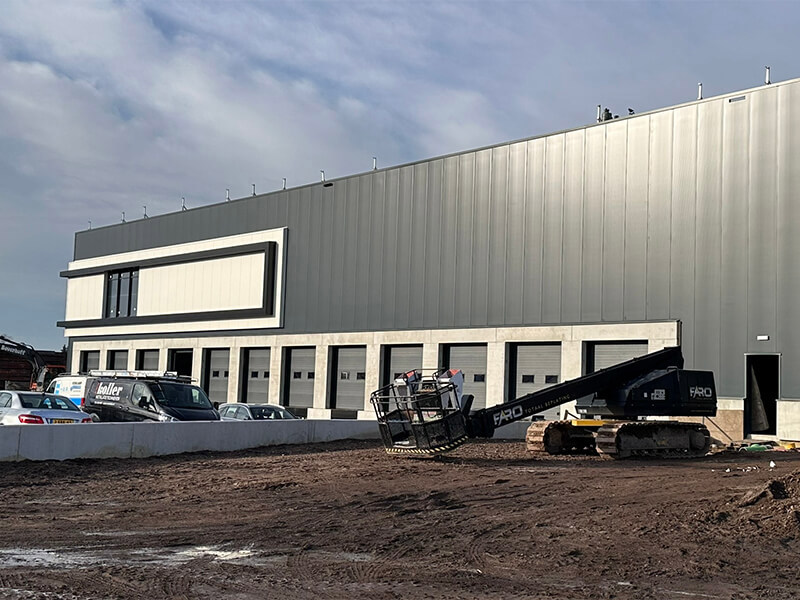 Buitenkant distributiecentrum Dieren