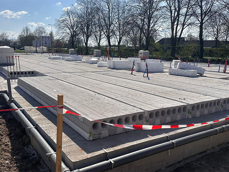 Bouwfase nieuwbouw zorgappartementen Didam