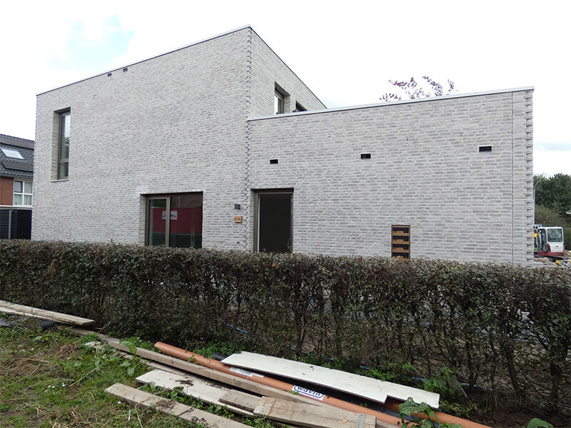 Zijaanzicht nieuwe appartementen Brummen